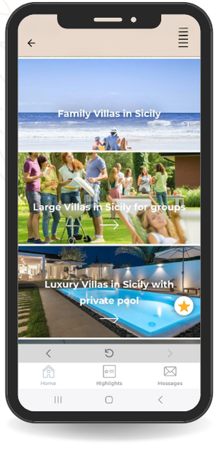 Browse villas
